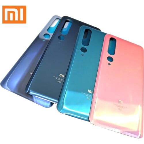Back Battery Cover For Xiaomi Mi 10 Rear Glass Mi10 5G Housing Door Replacement Case For Xiaomi mi10 mi 10 5G Battery Cover Case