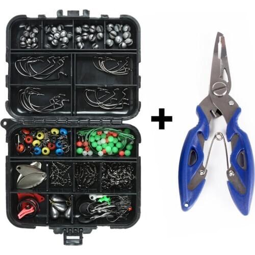 1 Set Of Fishing Accessories Kit Sea Fishing Rock Fishing Accessories +fishing Pliers + Storage Box Fishing Tools Accessory