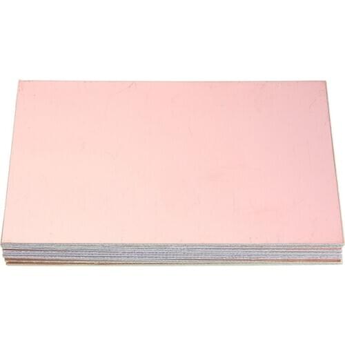 10Pcs 10X15cm Double-Sided PCB Copper Clad Laminate FR4 Fiberglass Board