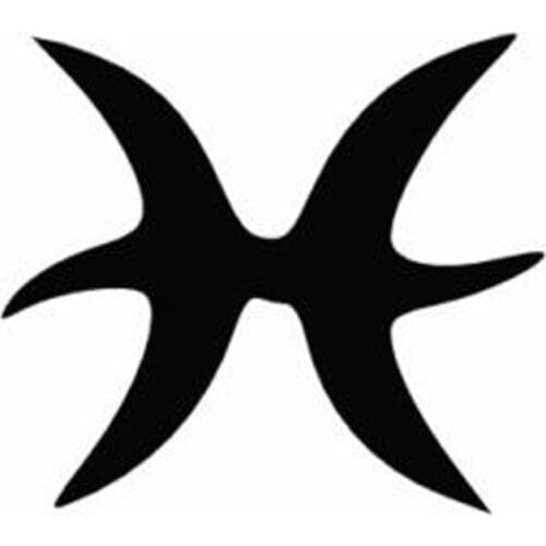 14.7cm*13cm Pisces Sign Astrological Fashion Car-Styling Vinyl Stickers