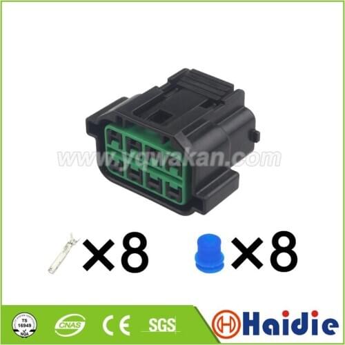 2sets 8pin Kia lion modern I35 I30 elantra figure dynamic headlight plug auto waterproof connector HP066-08021