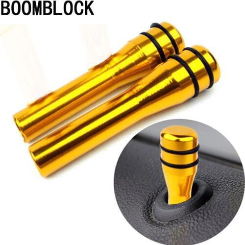 2Pcs Car Door Pin Lock Knob Lift Covers For Mini Cooper Volkswagen VW Polo Passat B6 B7 B8 Golf 4 5 6 7 Touareg Bora Tiguan 2017