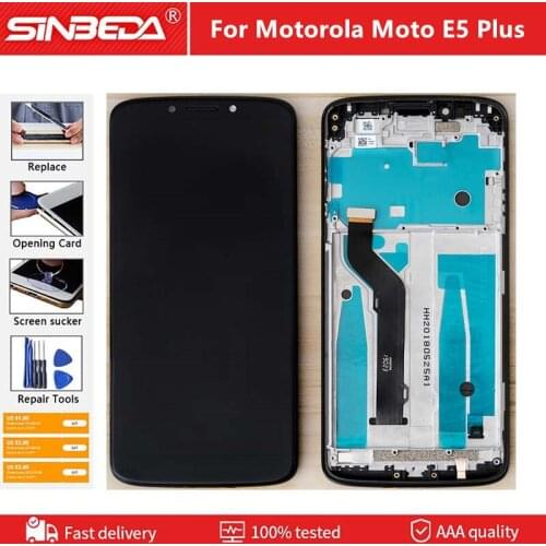 6.0''LCD For Motorola Moto E5 Plus XT1924 LCD Display Touch Screen Digitizer Assembly Frame For Moto E5 Plus LCD Replacement