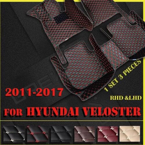 Car floor mats for Hyundai Veloster 2011 2012 2013 2014 2015 2016 2017 Custom auto foot Pads automobile