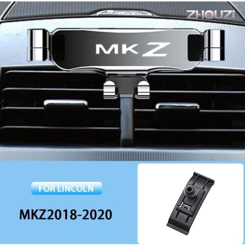 Car Mobile Phone Holder Air Vent Mounts Stand GPS Gravity Navigation Bracket For Lincoln MKZ 2018 2019 2020 Car Accessories