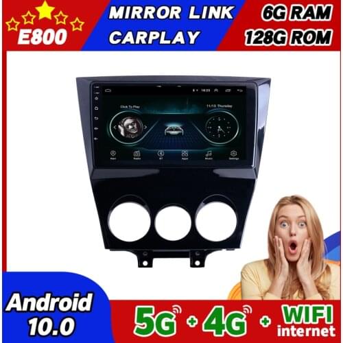 NEW 6GB Ram 128GB Rom 9 Inch 2Din Car Radio Android 10.0 Multimedia Autoradio Bluetooth Stereo For 2003 2010 Mazda RX8