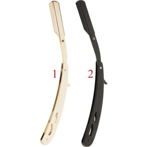 Mens Stainless Steel Straight Edge Barber Razor Folding Shaver Salon Home