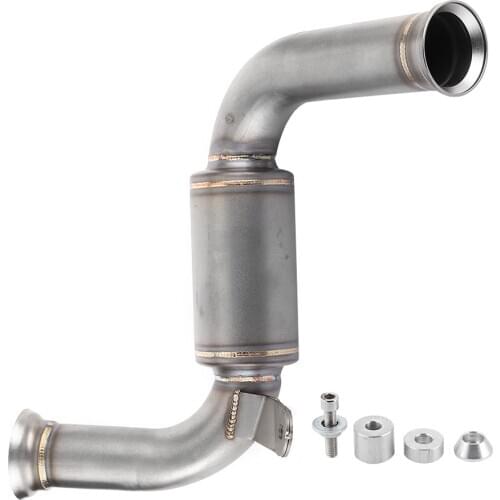 304 Stainless Steel Catalytic Converter Removed Decat Exhaust Mid Link Pipe Fit For 125 250 390 RC390 2017