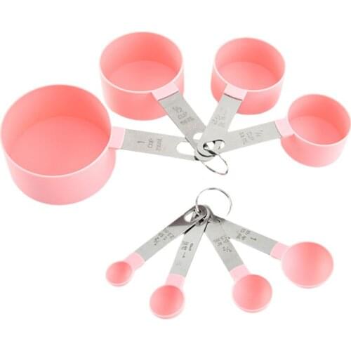 Norbi Measuring Cups And Spoons Set Of 4/8 Pieces Measure Cups For Dry And Liquid Ingredien Kitchen Gadgets 2021 NEW