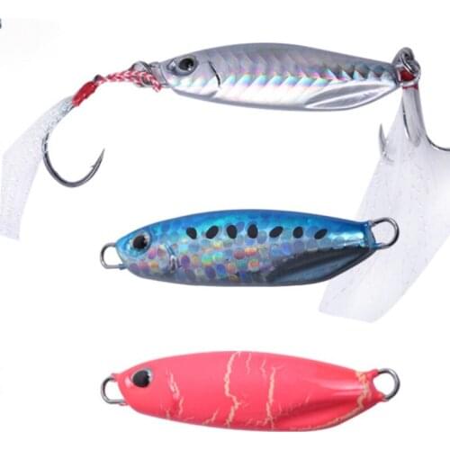 Metal Jig Spoon Lure 20G 30G 40G 60G 80G Artificial Bait Shore Slow Jigging Super Hard Bass Fishing Tackle for Whopper Pike Fish