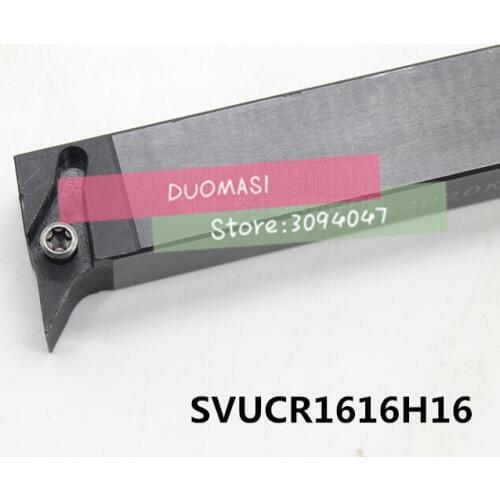 SVUCR1616H16 16*16mm Metal Lathe Cutting Tools Lathe Machine CNC Turning Tools External Turning Tool Holder S-Type SVUCR/L