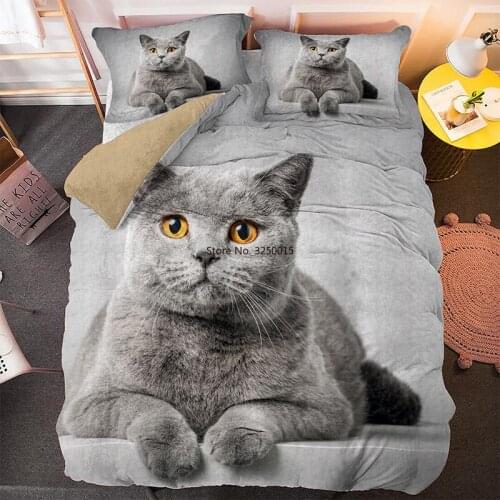 Cute Soft Childrens Bedroom Decor King Queen Size Microfiber Bed Linen Duvet Cover Sets with Pillowcase 2/3pcs CN(Origin)