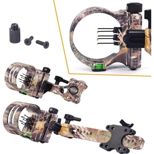 TRBLAZER Archery Compound Bow Sight 5 Pins Sight Micro-Adjustable Hunting Outdoor Shooting Accessory