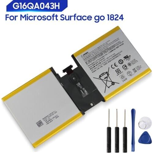 Original Replacement Battery For Microsoft Surface Go 1824 G16QA043H Genuine Battery 3411mAh