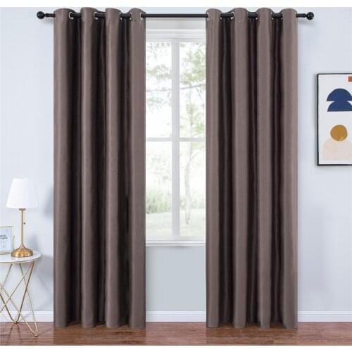Solid Blackout Curtains For Bedroom Living Room Blind Curtains Window Decoration Window Curtains Gray Curtains