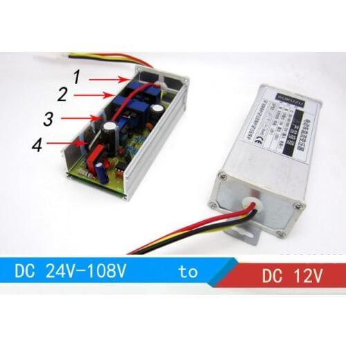96v 84v 72v 64v 48v 36v 24v to 12v dc-dc voltage down 250W 20A Power supply BUCK converter transformer regulator adapter Module