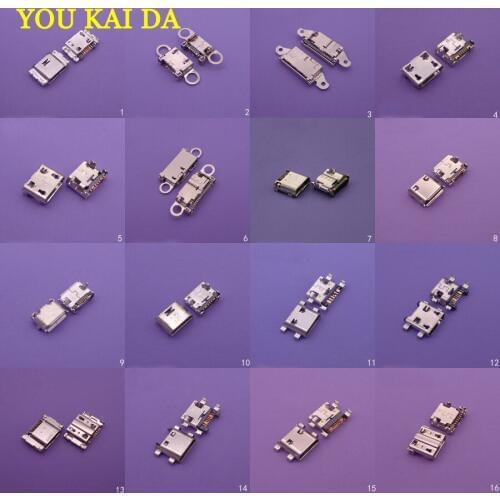 20models For Samsung galaxy j1 j100 J5 J500 J7 J700 micro usb connector mini usb port charger charging jack replacement parts