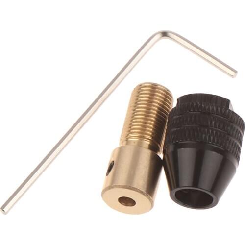 Hex Shank Round Handle Three-Jaw Screwdriver Driver Adaptor THGS Mini 0.3-3.5mm Universal Electric Drill Chuck Bit Tool Set