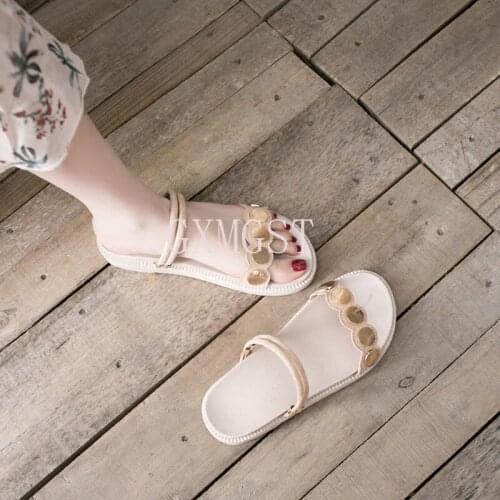 Flat Shoes Ladies Ladies Slippers Cashmere Slippers Ladies Luxury Slippers Rivet Rubber 2021 Summer Designer Beach Basic