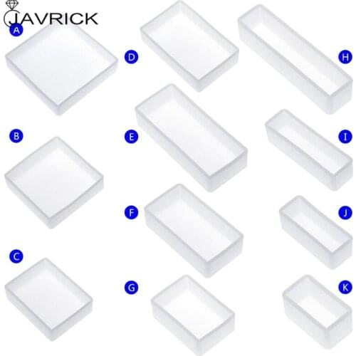 Silicone Mold DIY Square Rectangle Exopy Resin Mirror Crafts Jewelry Decoration