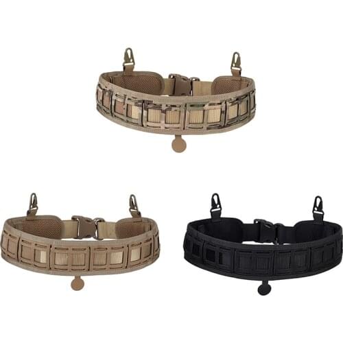 Tactical Molle Belt 1000D Nylon Military Convenient Combat Belt Adjustable Training waistband waist belt Adjustable Soft Padded