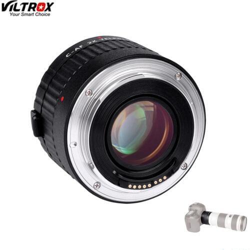 Viltrox C-AF 2X Magnification Teleconverter Extender Auto Focus Mount Lens Adapter for Canon For EOS EF Lens DSLR Camera