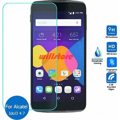 For Alcatel One Touch Idol 3 4.7 6039 6039A 6039K 6039Y 4.7-inch Tempered Glass Screen Protector Film glass Protective Film