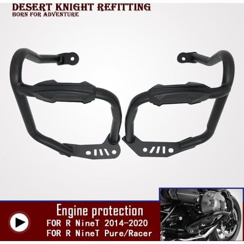 Motorcycle Engine Guard Crash Bar Bars Bumper Protector For BMW R NineT Pure Scrambler Racer 2014 2015 2016 2017 2018 2019 2020