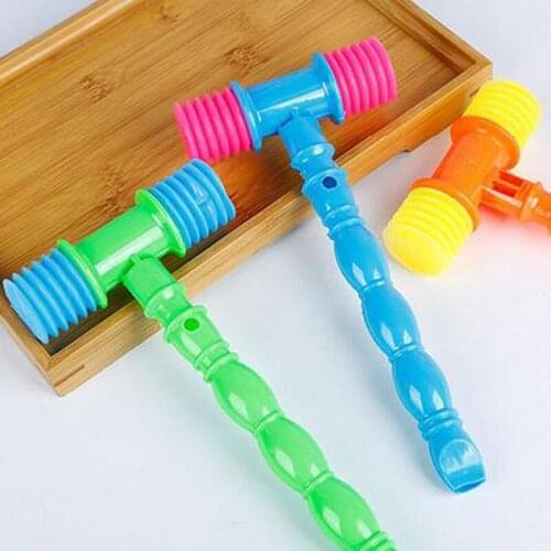 1pc Small Musical Instrument Interact Games Educational Toys for Kids Plastic Vocal Knocking Hammer Infant Playing Whistles Gift