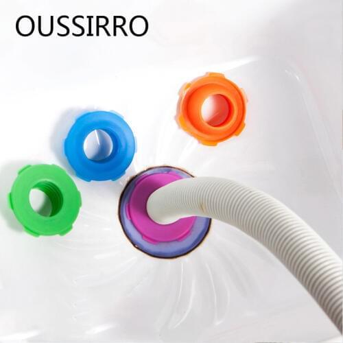 1Pc Washing Machine Pool Seal Ring Pipeline Deodorant Silicone Ring Washer Tank Sewer Drain Seal Plug Pest Control