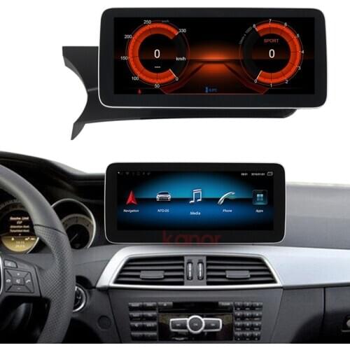 10.25 android 10 8core CPU 4+64g car stereo audio dvd player for Mercedes Benz C Class W204 S204 C200