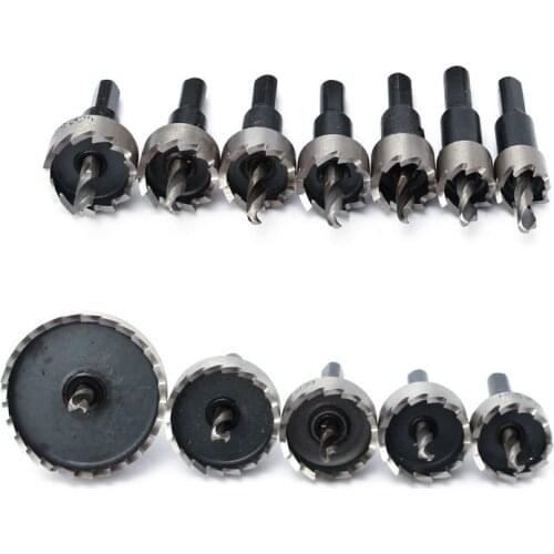 12pcs HSS Steel Core Drill Bit Set Hole Saw Tooth Kit Cutter Tool For Metal Wood Alloy