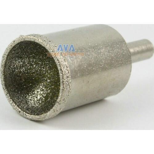 2 Pcs 20mm Diamond Mounted Point Spherical Concave Head Grinding Bit Grit 80