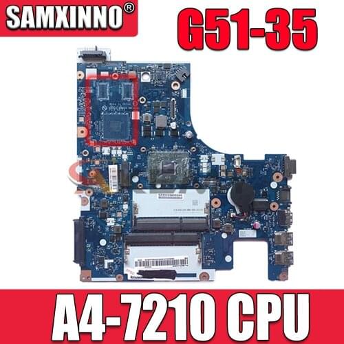 Akemy BMWQ3 BMWQ4 NM-A401 5B20J22962 Main Board For Lenovo Ideapad G51-35 Laptop Motherboard A4-7210 CPU