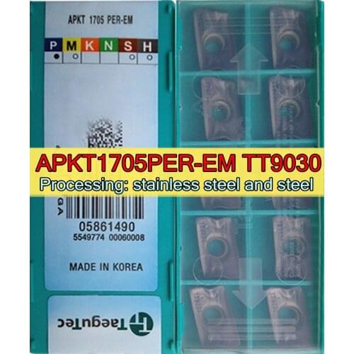 APKT1705PER-EM TT9030 10pcs/set TT9030=Processing: stainless steel and steel Free shipping