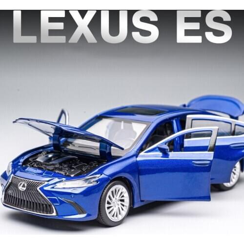 Free shipping 1/32 Lexus ES300 car six-open steering shock absorber alloy car model sound and light simulation car model toy