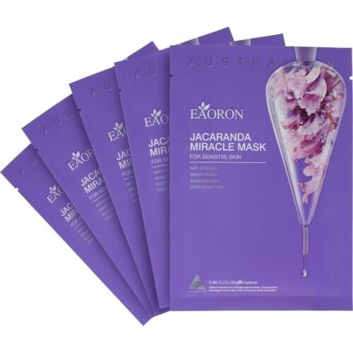 Eaoron Jacaranda Miracle Mask for Sensitive Skin 25g *5PCS Brightening Deep Hydration Australia Hottest Product Now