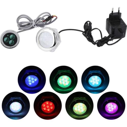 Feuille Colorful Underwater Lights 12V Waterproof LED Lamp with Controller for Pool Hot Tub EU 230-240V skimmer
