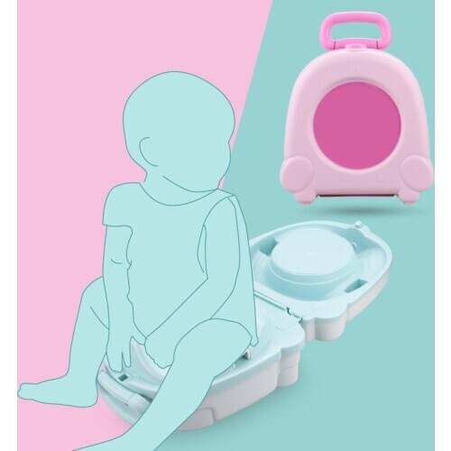Baby Potty Toilet Bowl Cute Cartoon Training Pan Toilet Seat Children Bedpan Portable Urinal Comfortable Backrest Pot