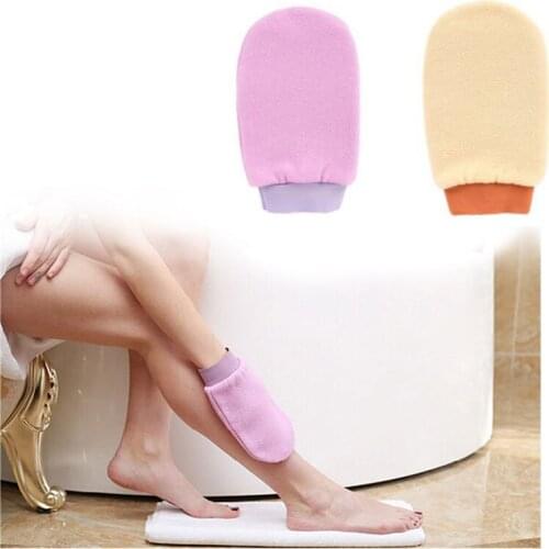 Shower Spa Exfoliator Dubbelzijdig Bad Handschoen Body Reiniging Scrub Mitt Wrijven Dode Huid Verwijderen badkamer Producten