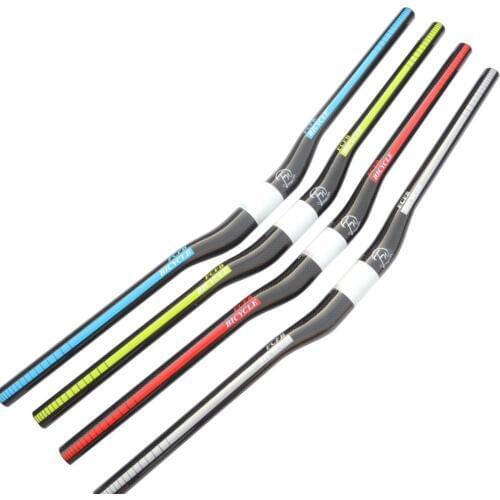 FCFB FW carbon fiber mountain bike rise carbon handlebar green blue red silver carbon handlebar mtb31.8*600-720mm