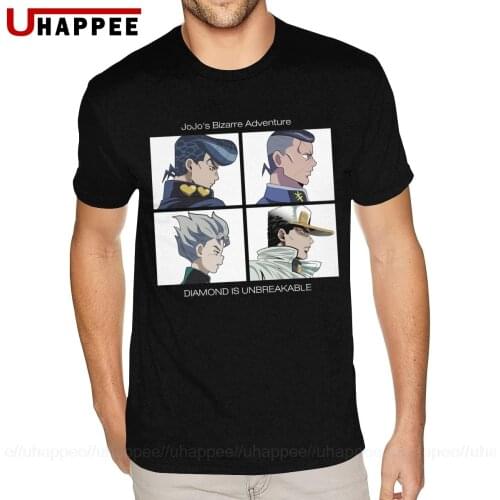 JoJoer Bizarre Adventure T-Shirts Guys Korean Men Fashion Tees Shirt Homme Short Sleeve Cheap Brand Unique Apparel