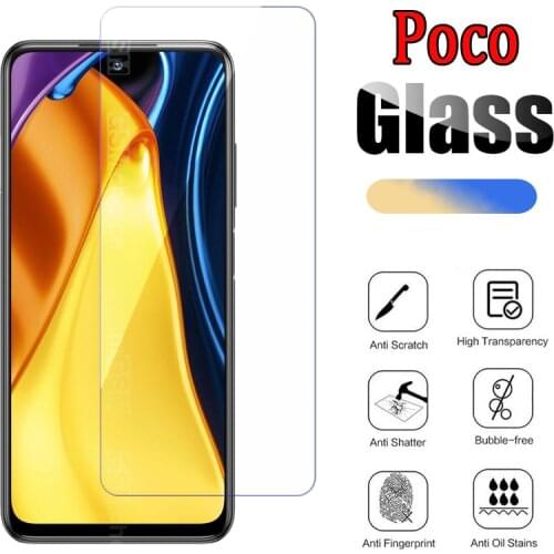 HD Tempering Glass For Poco M3 F2 F3 X3 NFC Pro Phone Protector Screen LCD Film Cover For Xiaomi Poco F3 X3 M3 M3 Pro 5G Glass