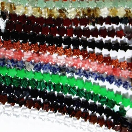 Hot New Fashion Best Selling Natural Stone Five-pointed star Beads for Bracelet necklace jewelry making 20PCS/Lot 10MM*10MM*4MM