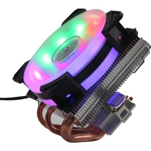 4 Copper Heatpipes CPU Cooler Radiator Cooling Fan for A-MD I-ntel 1150 1151