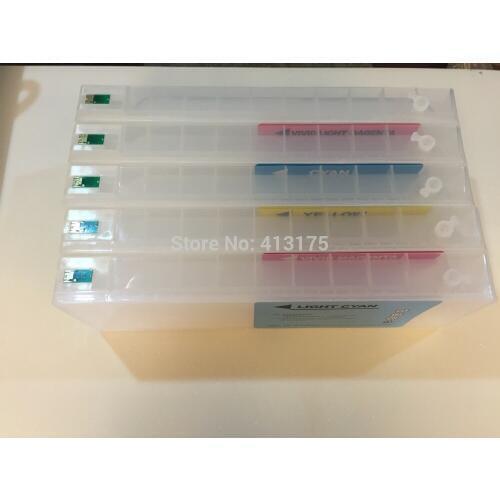 Refillable ink cartridge with chip for Epson Stylus Pro 7700 large format printer 7700 refillable ink cartridge