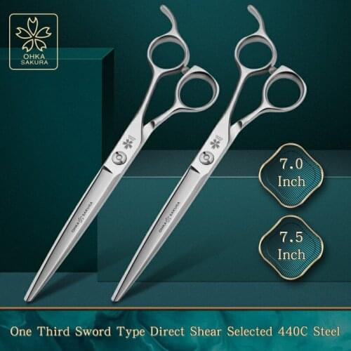 One third sword type direct trimming conventional selection 440C flat trimming Pet Beauty comprehensive refined direct trimming
