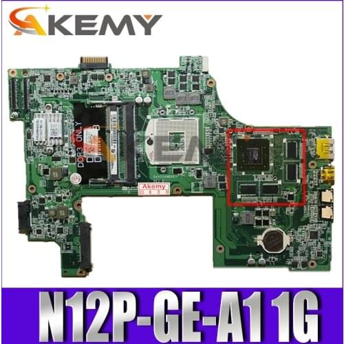 Original laptop Motherboard For DELL Vostro 3750 V3750 Mainboard CN-01TN63 01TN63 DAV03AMB8E0 DAV03AMB8E1 HM67 N12P-GE-A1 1G