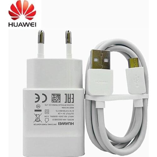 Original HUAWEI 5v 2a EU lader + micro adapter usb tpye c voor nova 3i 2i honor 8x 7c p6 p7 p8 p9 p10 lite mate 7 8 9 10 S Y6