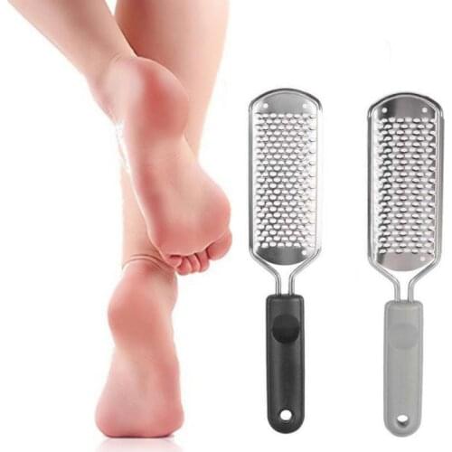 1 pcs Pedicure foot file stainless steel pedicure tools dead skin remover for foot blade replaceable foot care brush calluses